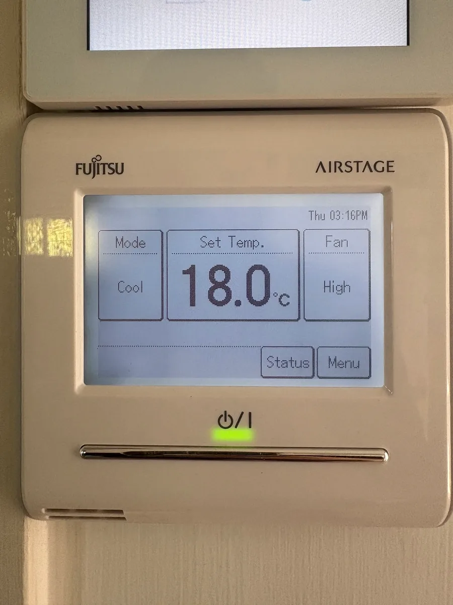 New Fujitsu Airstage zone controller after upgrade